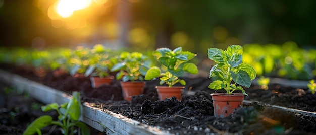 Empresas locais patrocinam parcelas de jardins comunitários para apoiar os participantes a aprender práticas agrícolas sustentáveis e a cultivar seus próprios alimentos.