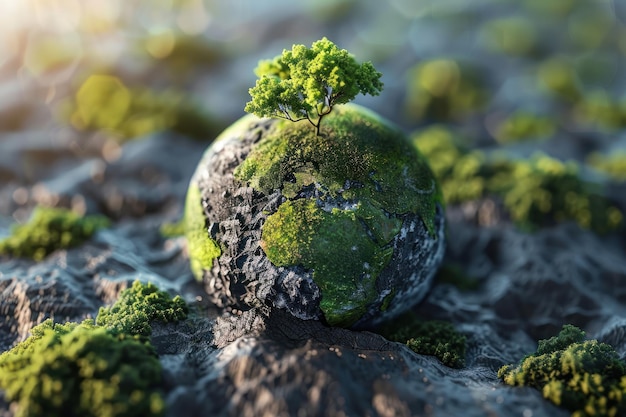 Empresas de marca eco-conscientes que promueven su compromiso con el planeta en materiales de marketing