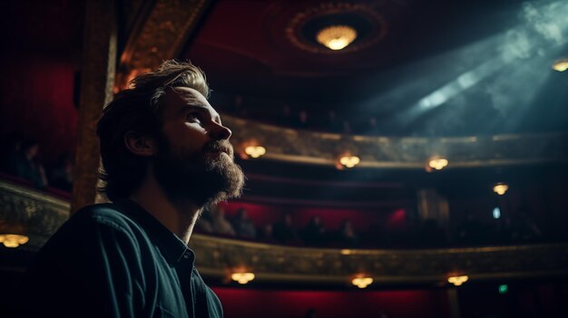 Foto encantado com uma apresentação em um teatro antigo