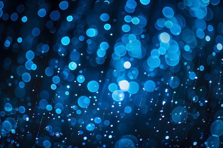 El encantador bokeh azul Un fascinante espectáculo de luz y color