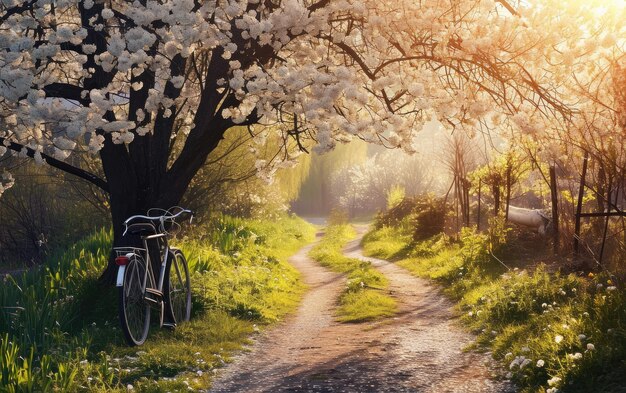 Un encantador paseo en bicicleta por el campo