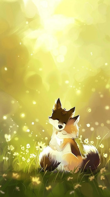 encantador perro cachorro pareja ilustración para libros para niños
