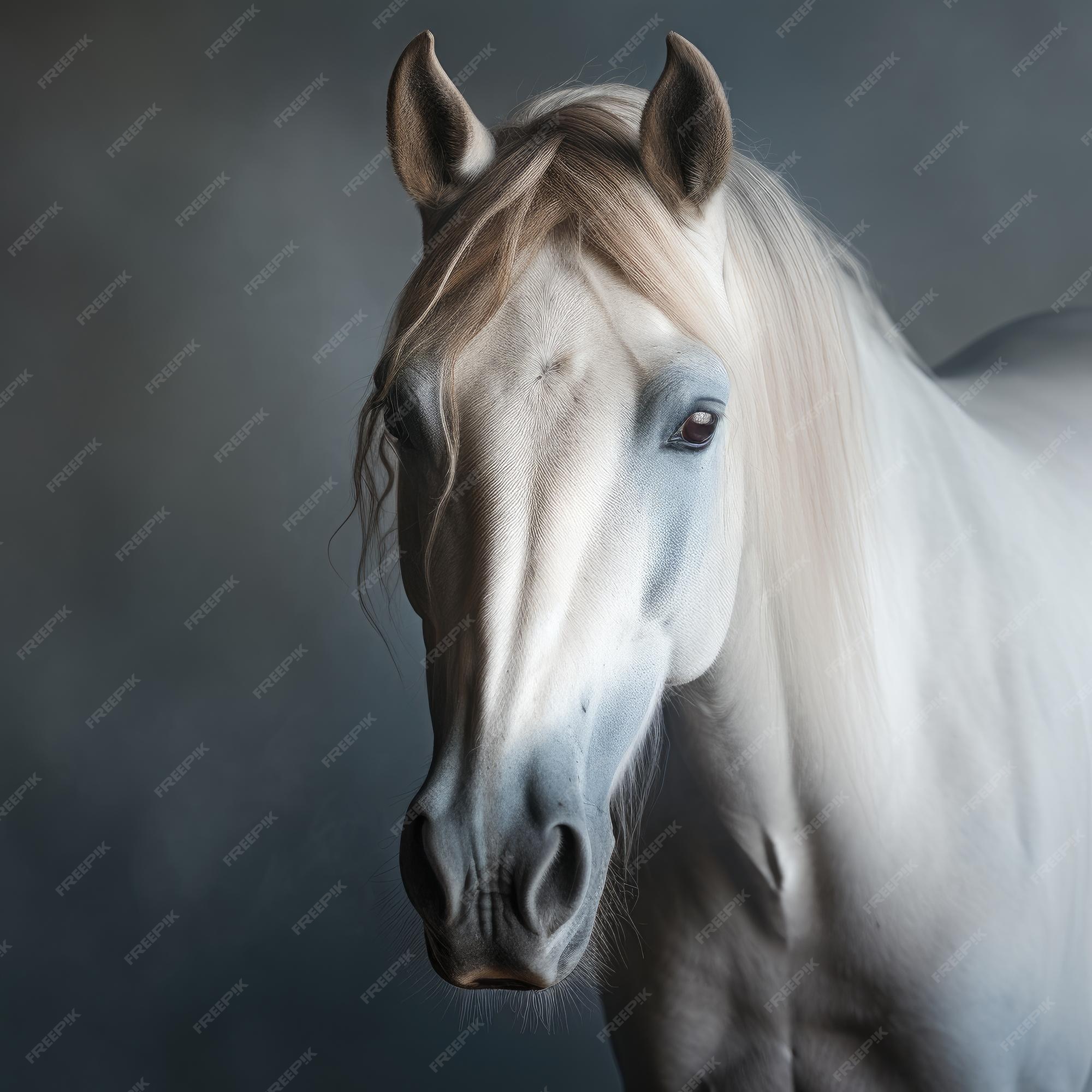 Retrato De Cavalo Da Frente Indo E Olhando Direto Para a Câmera Imagem de  Stock - Imagem de livre, cavalo: 227498407