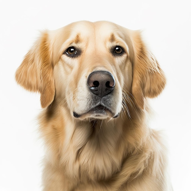 Encantador retrato de perro golden retriever adorable