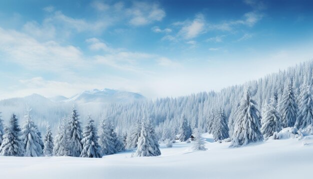 Encantadora escena de invierno con ramas relucientes y delicadas nevadas con gracia en el aire