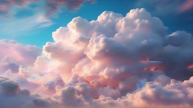 Foto la encantadora fantasía de las nubes del cielo