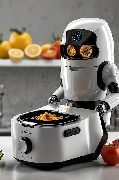 Encantadora mascota robot 3D Britania mezcladora de freidor de aire