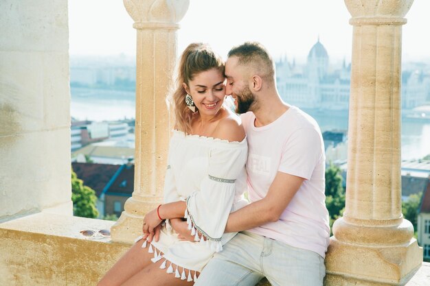 Encantadora pareja en Budapest