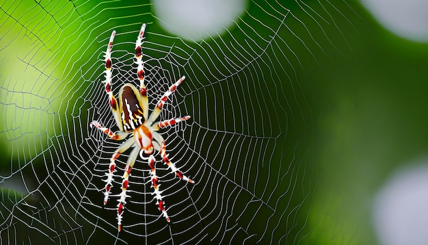 Foto encantadora vista de insectos araña de 16k macro zoom detallado con espacio de copia