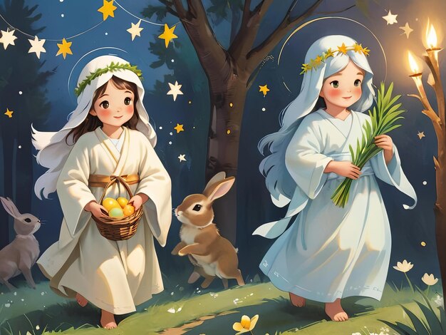 Foto encantadoras aventuras de pascua colección de portadas de libros para niños