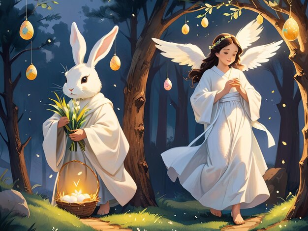 Foto encantadoras aventuras de pascua colección de portadas de libros para niños