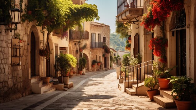 Encantadoras calles antiguas del Mediterráneo