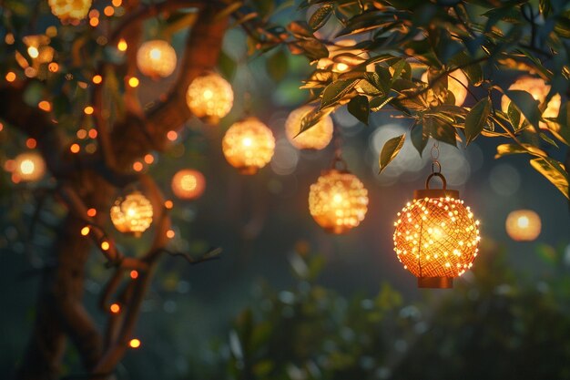 Encantadoras lanternas de luz de fada