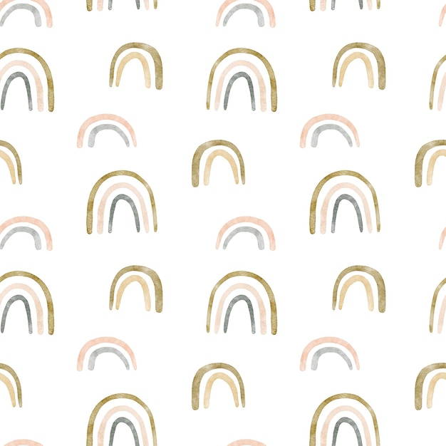 Encantadoras obras de arte de impresión de arco iris sin costuras para habitaciones infantiles Ideales para los amantes de la tela de papel tapiz y la textura