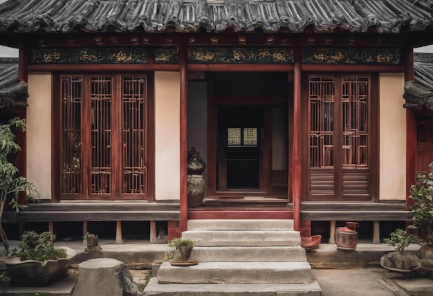Foto el encanto atemporal de las antiguas casas chinas