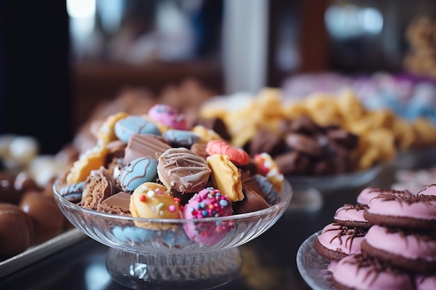 Foto el encanto de la composición de los dulces