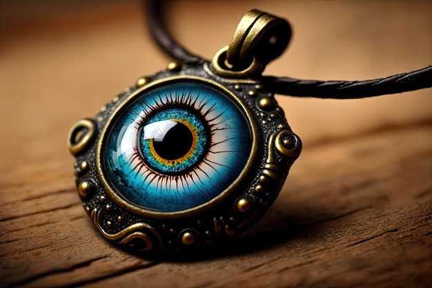 Encanto mal de ojo colgando de pulsera o collar