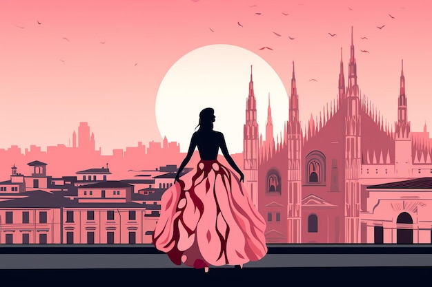 El encanto milanés de la alta costura se une al encanto histórico en Evening Glow