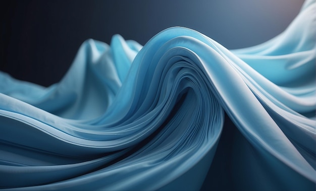 Foto encanto textil movimentos sutis em azul