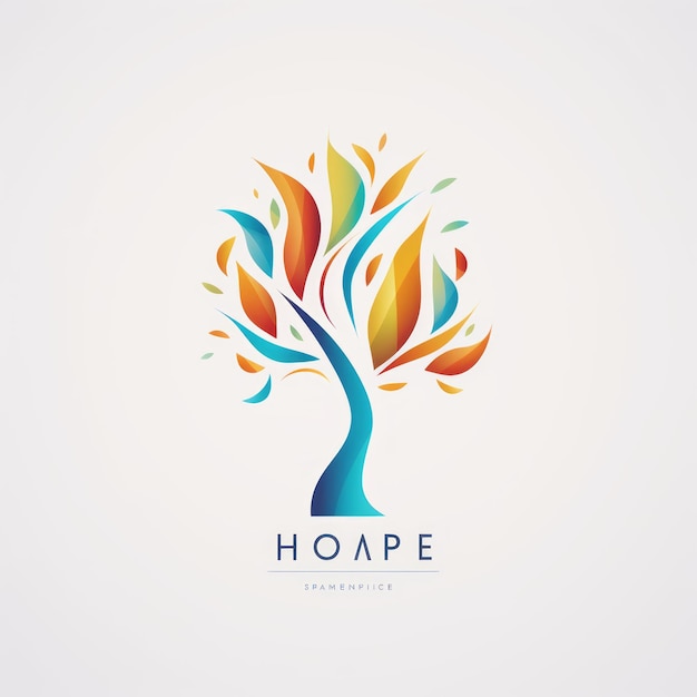 Foto encarnando la esperanza un logotipo abstracto para una organización sin fines de lucro