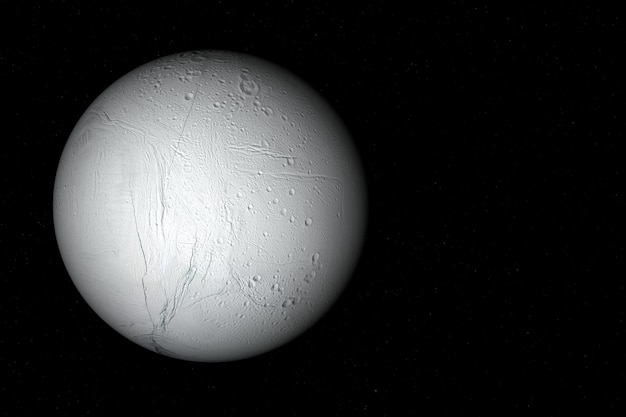 Enceladus der Mond des Saturn-Sonnensystems