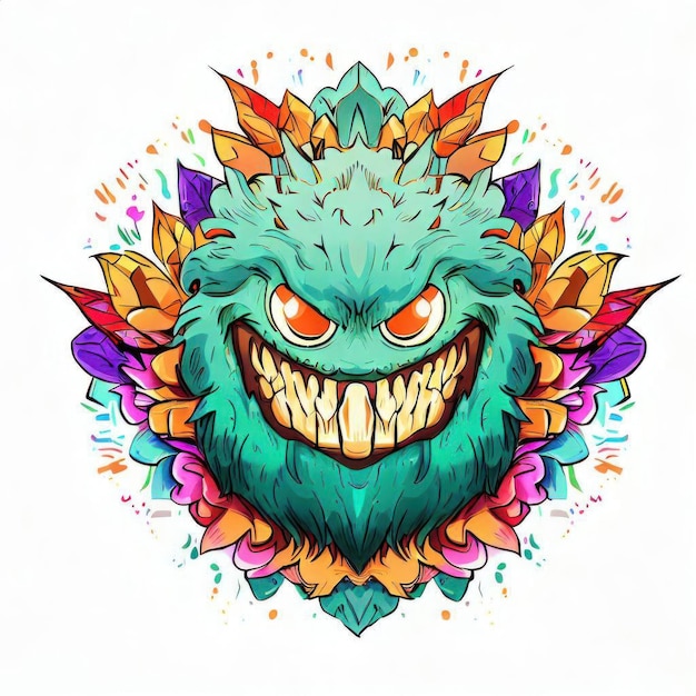 Enchanted Monster Illustration Vektor-Generative KI