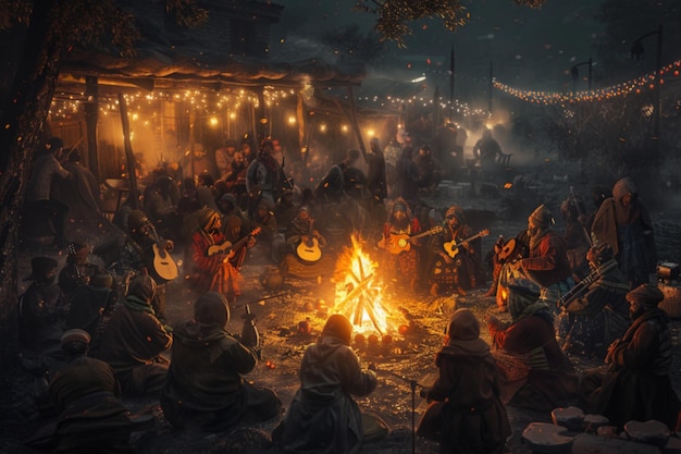Enchanted Village Bonfire Serenade e Dança