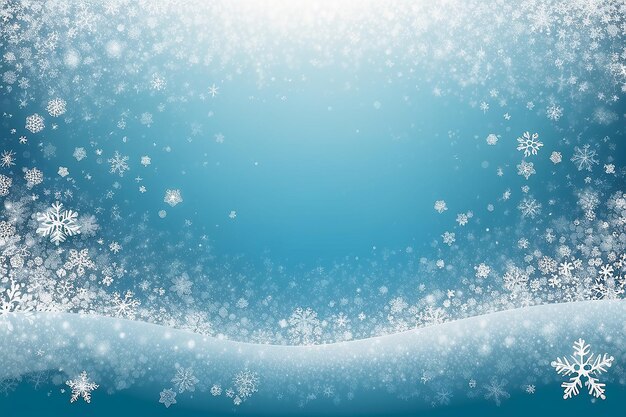 Enchanting Snowstorm Teal Blue Februar Vector Wallpaper