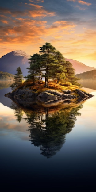 Enchanting Wooden Island Eine faszinierende schottische Landschaft in atemberaubender 8k-Auflösung