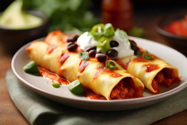 Enchiladas deliciosas y picantes