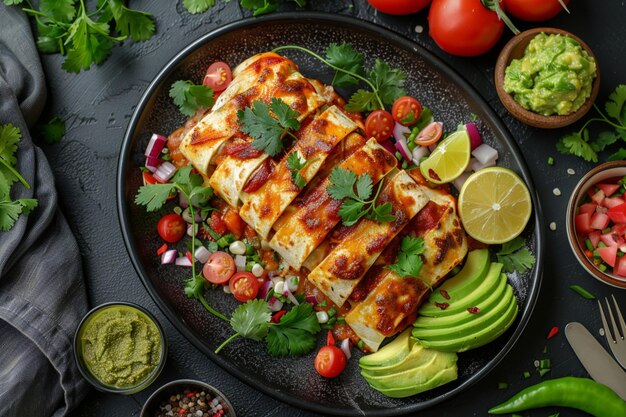 Enchiladas mexikanisches Essen KI-generiert