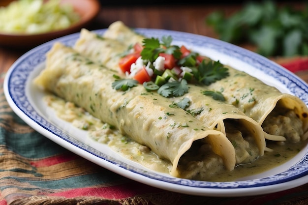 Enchiladas verdes auténticas