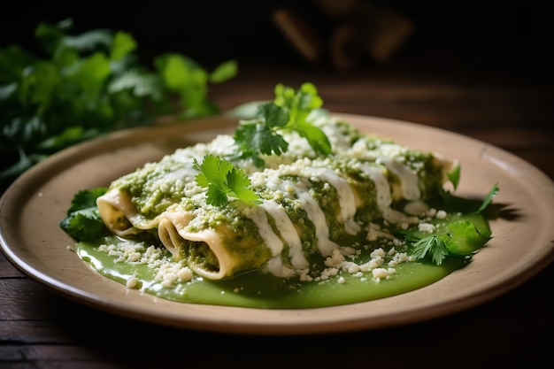 Enchiladas Verdes Comida Mexicana