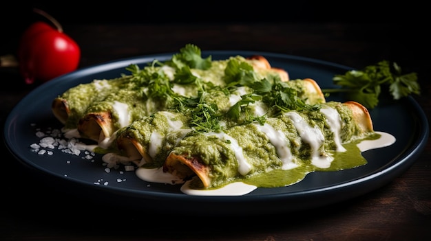 Enchiladas Verdes saborosas