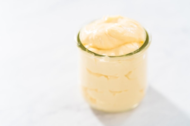 Enchimento de queijo creme