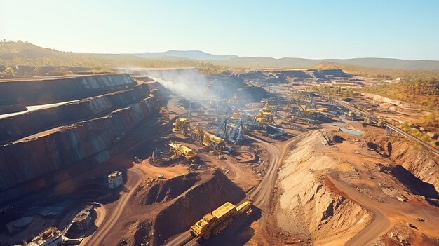 Por encima de los tesoros que revelan la cantera a cielo abierto de Tailandia y sus ricos recursos minerales