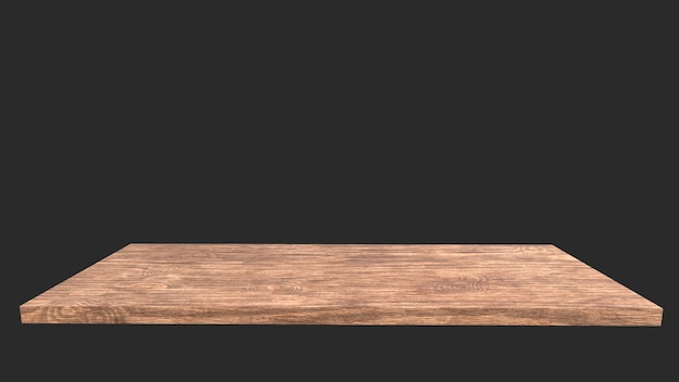 Foto encimera de restaurante de mesa de tablones de madera marrón realista