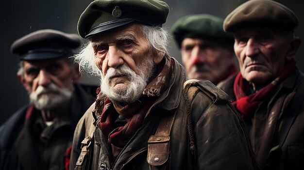 Foto encontro de veteranos de guerra