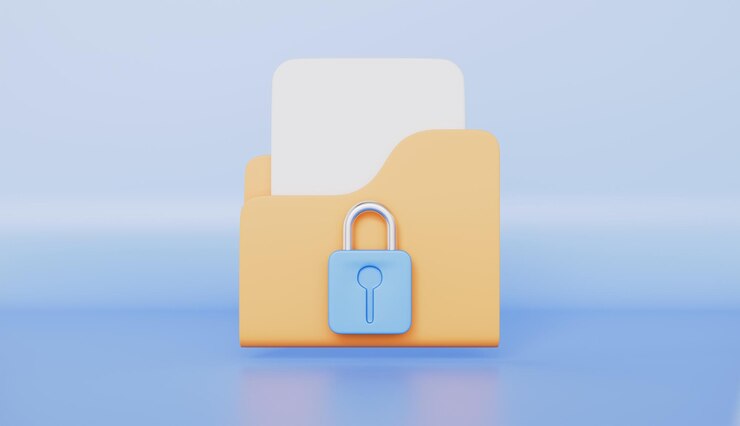 Foto encriptación de cortafuegos de privacidad concepto de icono de bloqueo de escudo de seguridad de documentos para información de datos