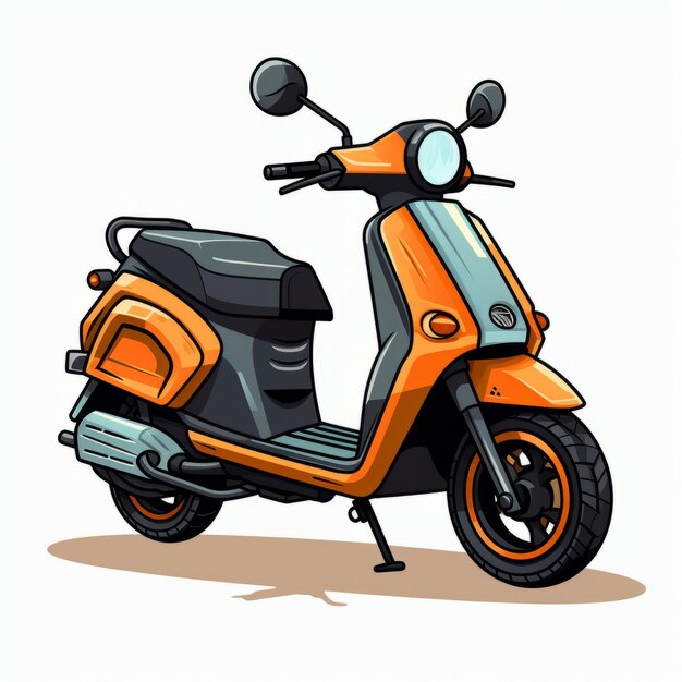 Foto encuentra tu scooter perfecto con nuestra aplicación de estilo vectorial