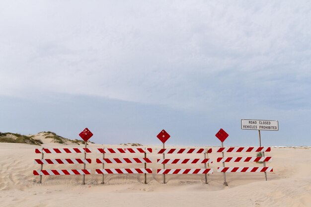 Ende der Straße auf South Padre Island, TX.