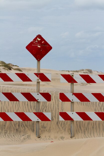 Ende der Straße auf South Padre Island, TX.