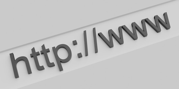 Endereço da web da Internet http www na barra de pesquisa do navegador