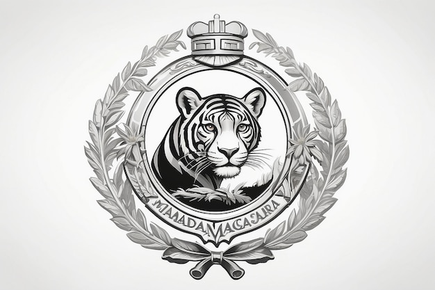 Foto endereço web do emblema de madagáscar