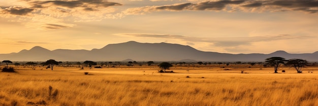 Foto endless horizons revela as vastas e vibrantes savanas do quênia