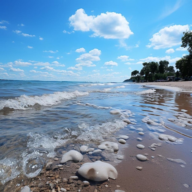 Endlose Blaue Horizonte Strandlandschaft Foto