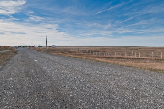 endlose Straße in Argentinien patagonia