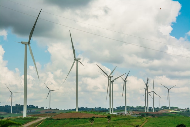 Energia alternativa, com, areje turbina