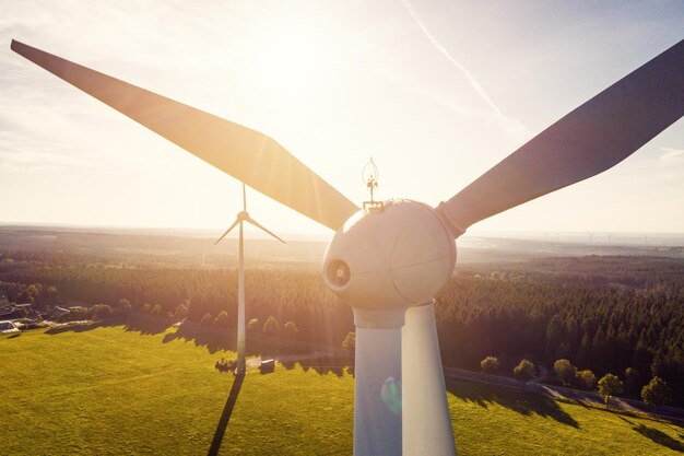 Energía limpia de aerogeneradores