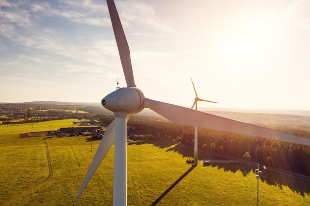 Energía limpia de aerogeneradores